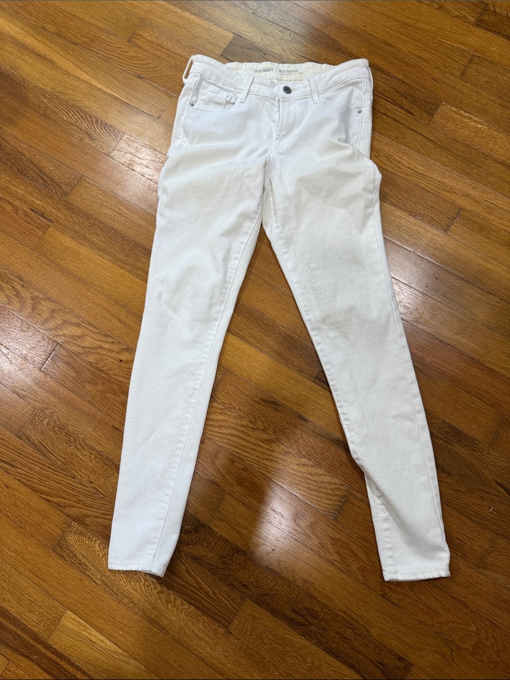 Old Navy White Slim Leg Jeans